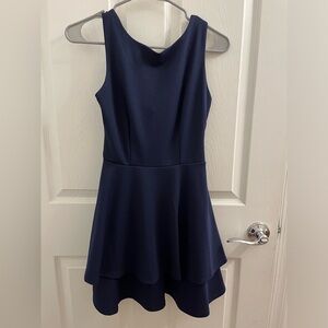 Juniors B. Darlin navy blue skater dress, size 1/2